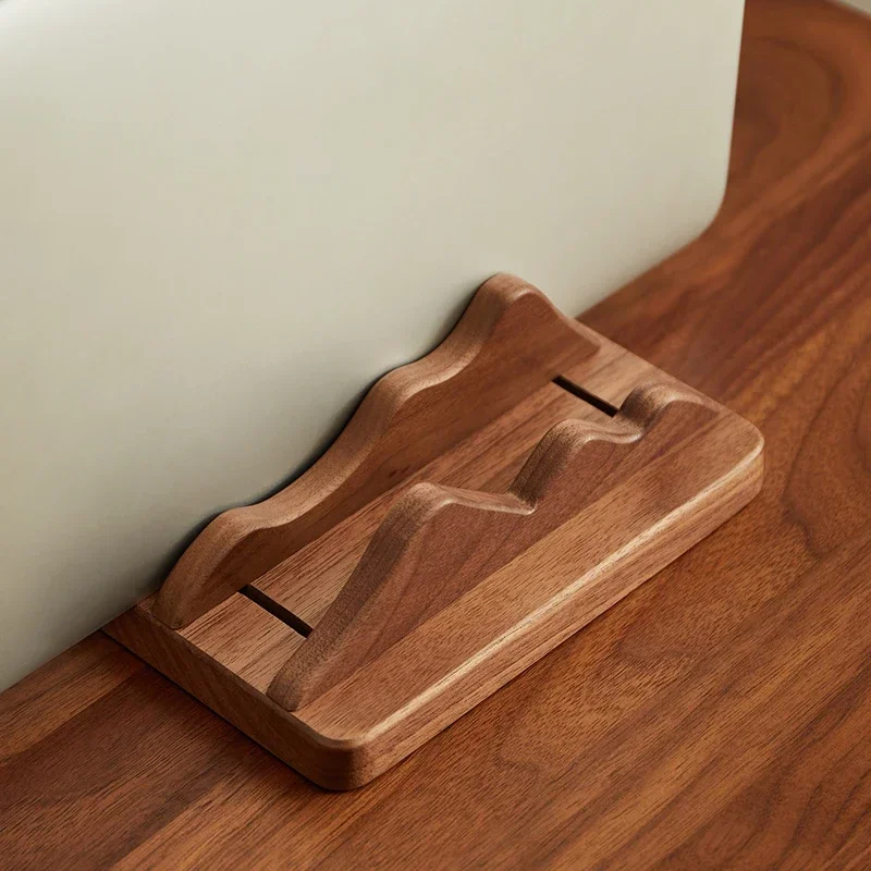 カスタム木製ノートパソコンスタンド 縦置き収納ドック ウォー - Vertical Laptop Stand のレビューと価格