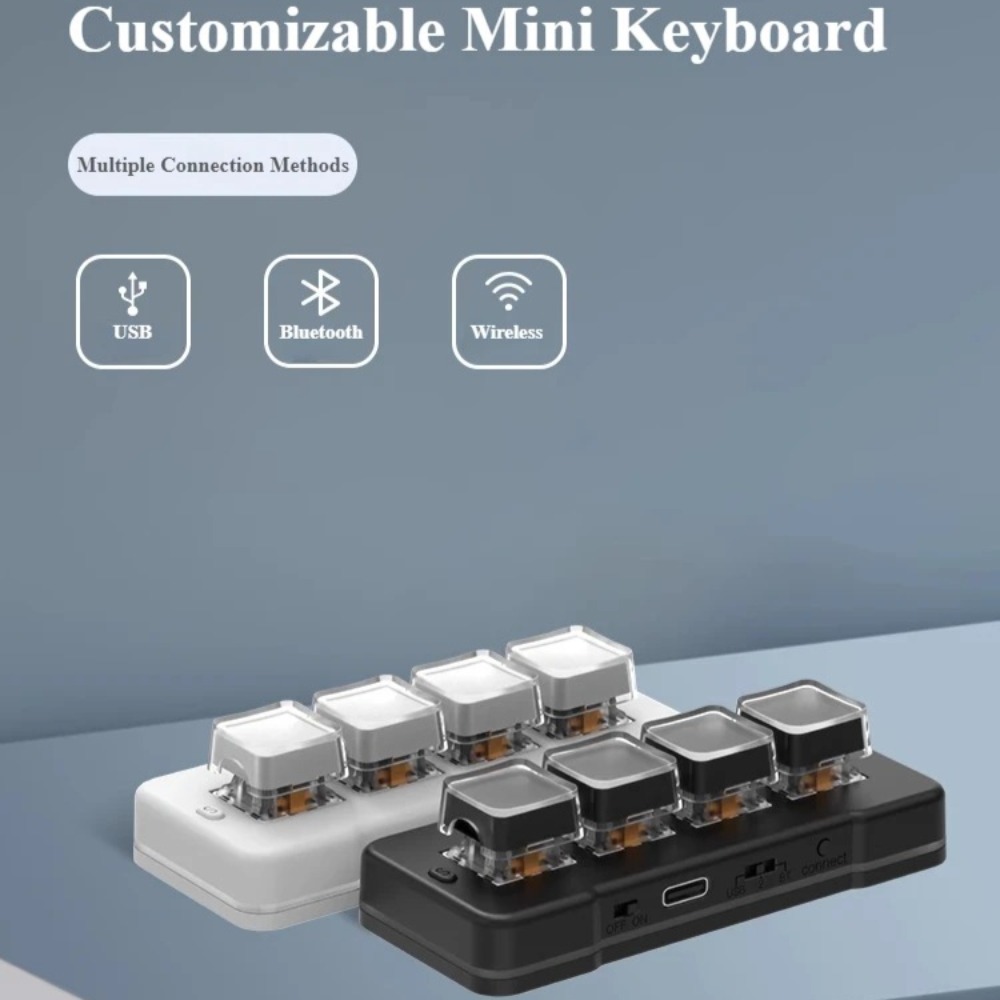 MK424Pro 4 キー Wireles ミニキーボードカ - Desk Setup Programmer のレビューと価格
