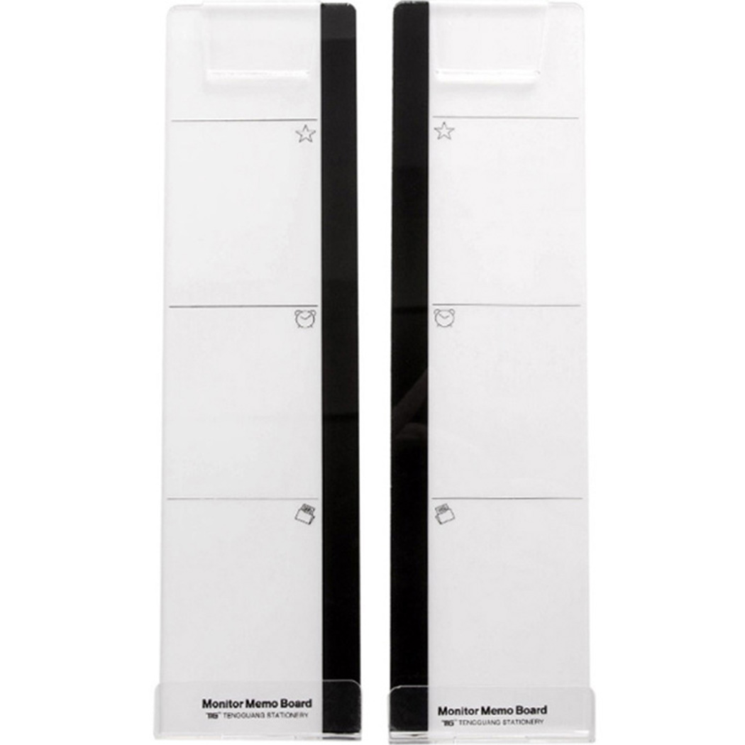 クリエイティブアクリルモニターメッセージメモボード付箋用透明 - Sticky Memo Holder のレビューと価格