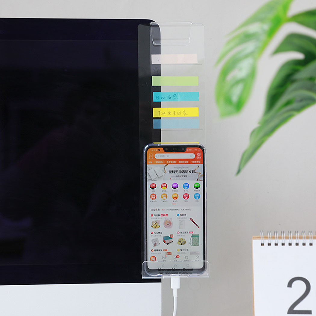 クリエイティブアクリルモニターメッセージメモボード付箋用透明 - Sticky Memo Holder のレビューと価格