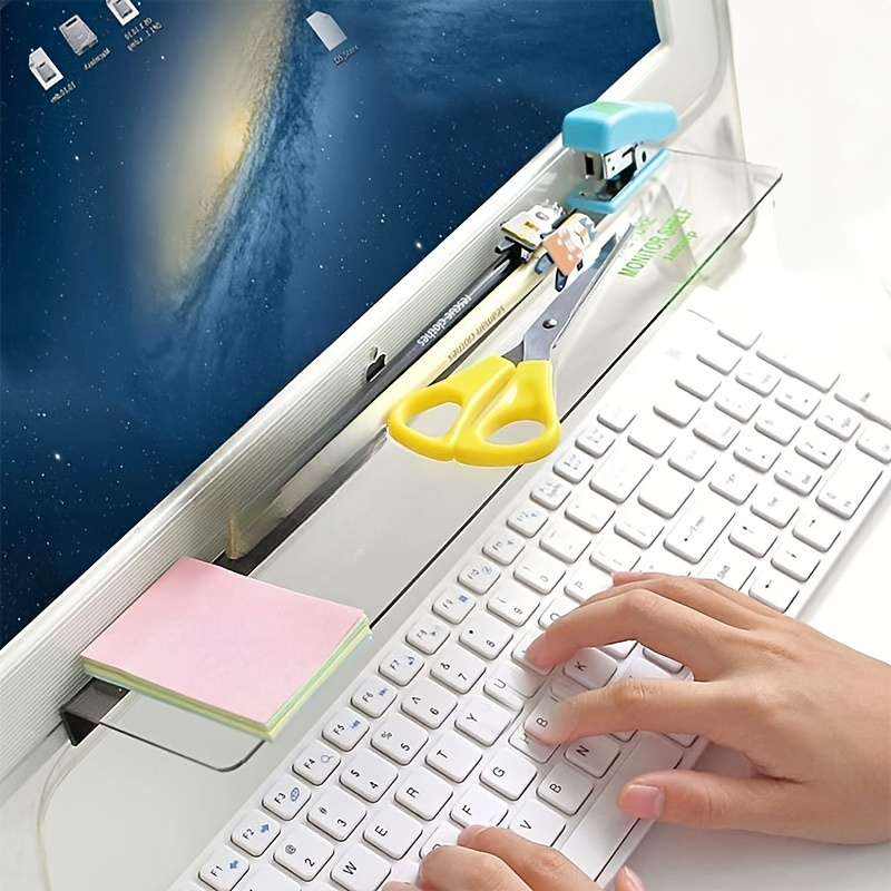 1個の透明コンピューターメモボード、付箋ホルダー、キャビネッ - Sticky Memo Holder のレビューと価格