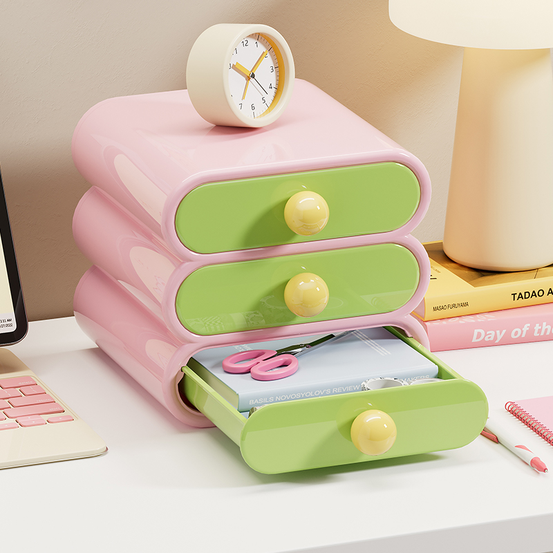 Uforu ドーパミンデスクオーガナイザー、3段引き出し収納 - Desk Setup Shelves のレビューと価格