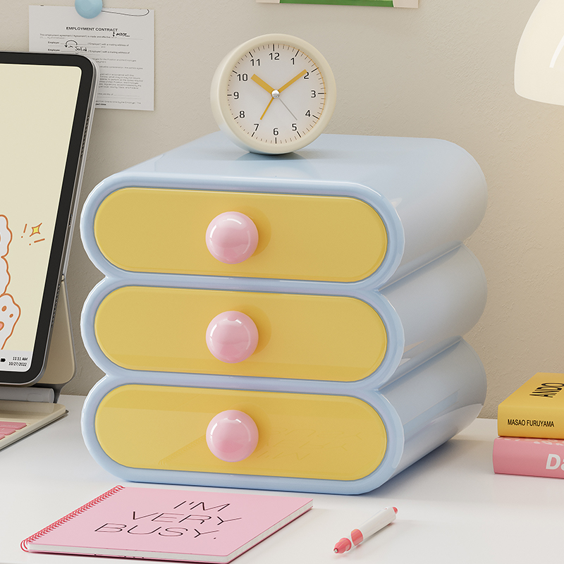 Uforu ドーパミンデスクオーガナイザー、3段引き出し収納 - Desk Setup Shelves のレビューと価格