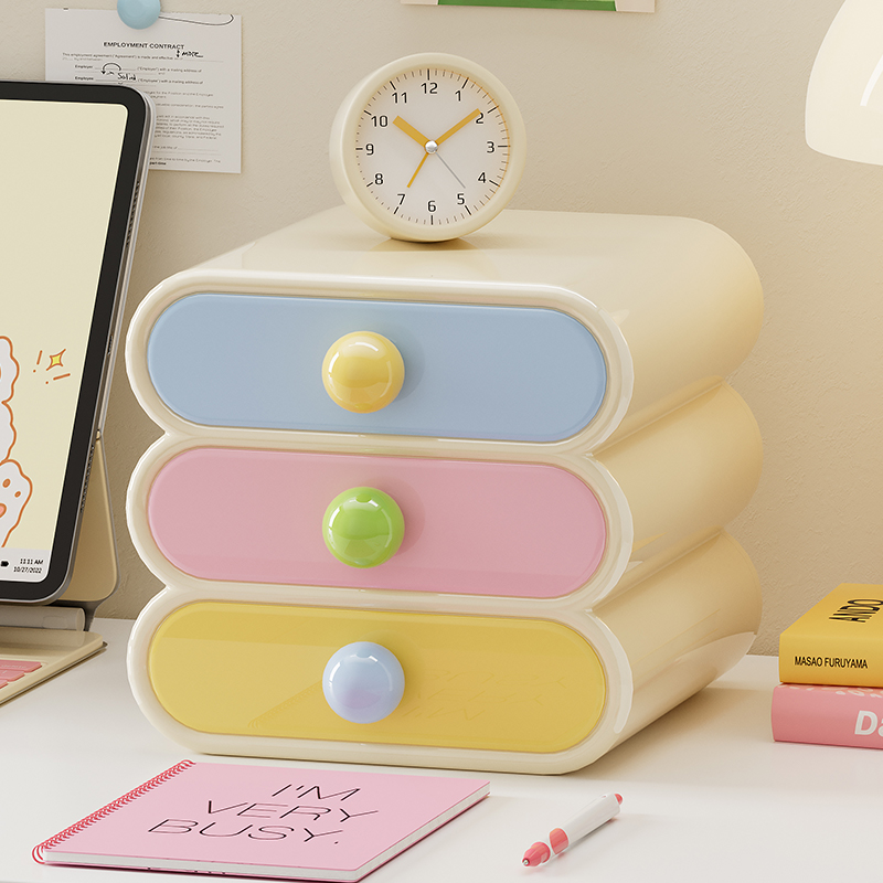 Uforu ドーパミンデスクオーガナイザー、3段引き出し収納 - Desk Setup Shelves のレビューと価格