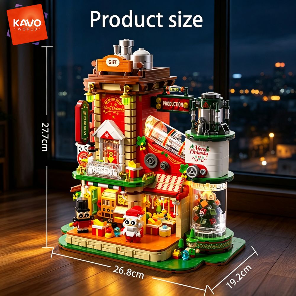 KAVOWORLD 2775ピース クリスマスギフト 工場ビ - Desk Setup Builder のレビューと価格