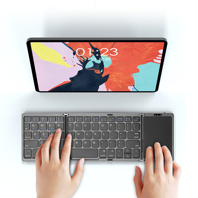 韓国語英語ミニポータブル折りたたみキーボードワイヤレス Bl - Desk Setup Ipad のレビューと価格