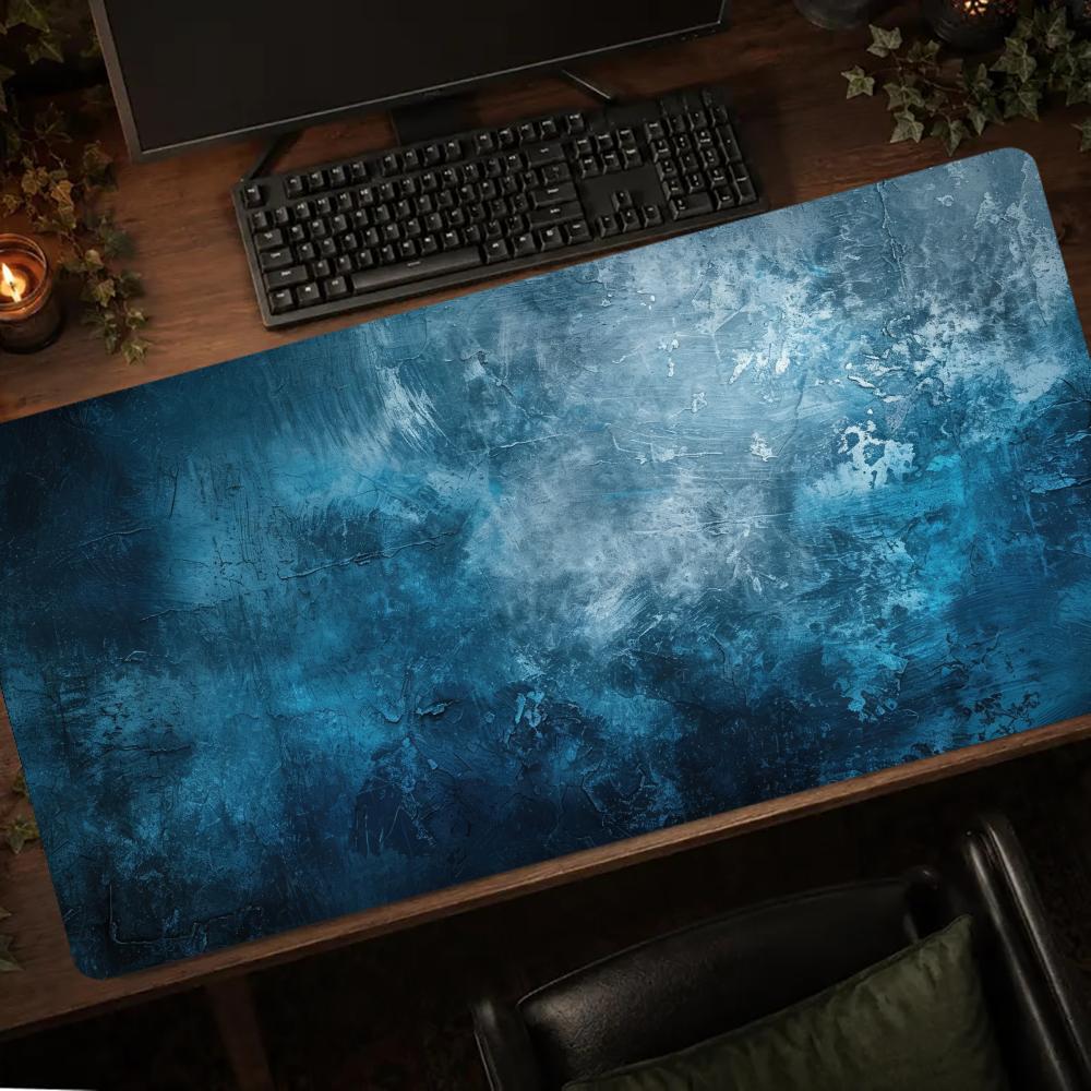 ダークグレーの抽象柄マウスパッド、ゲーミングマット、ゲーミン - Desk Setup Grey のレビューと価格