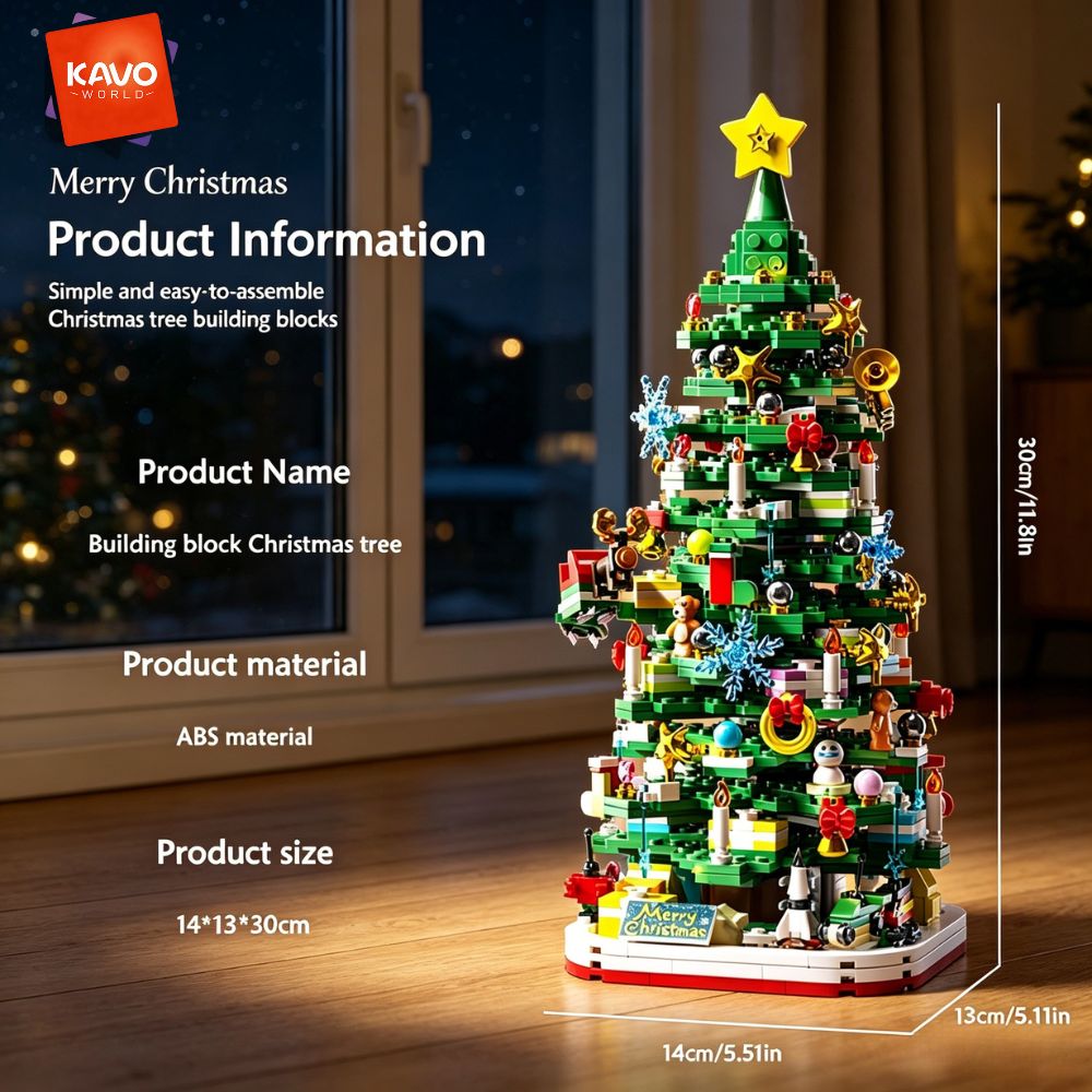 KAVOWORLD 1024ピース クリスマスツリー 組み立 - Desk Setup Couple のレビューと価格