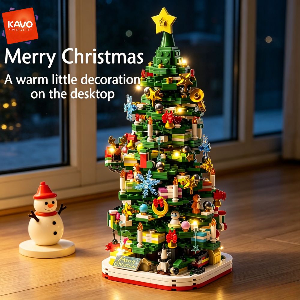 KAVOWORLD 1024ピース クリスマスツリー 組み立 - Desk Setup Couple のレビューと価格